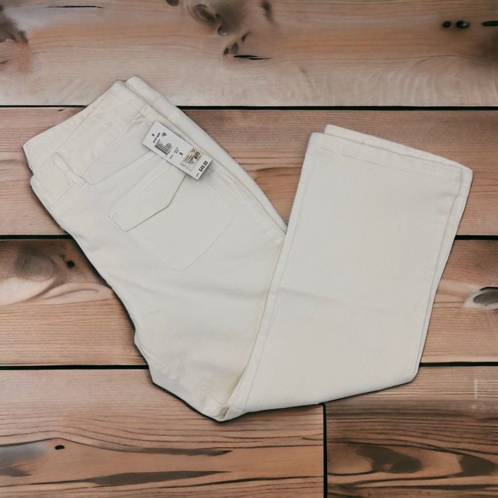 INC International Concepts White Ankle Pinot Noir Jeans size 8